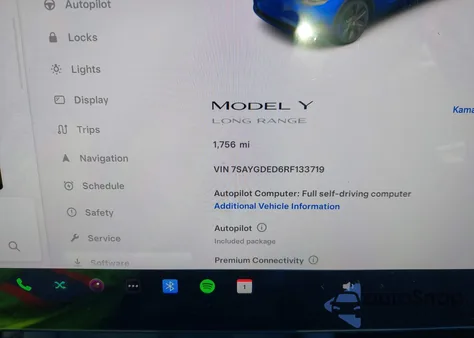 2024 Tesla Model Y Long Range Dual Motor All-Wheel Drive/Rwd from USA, damaged, VIN 7SAYGDED6RF133719
